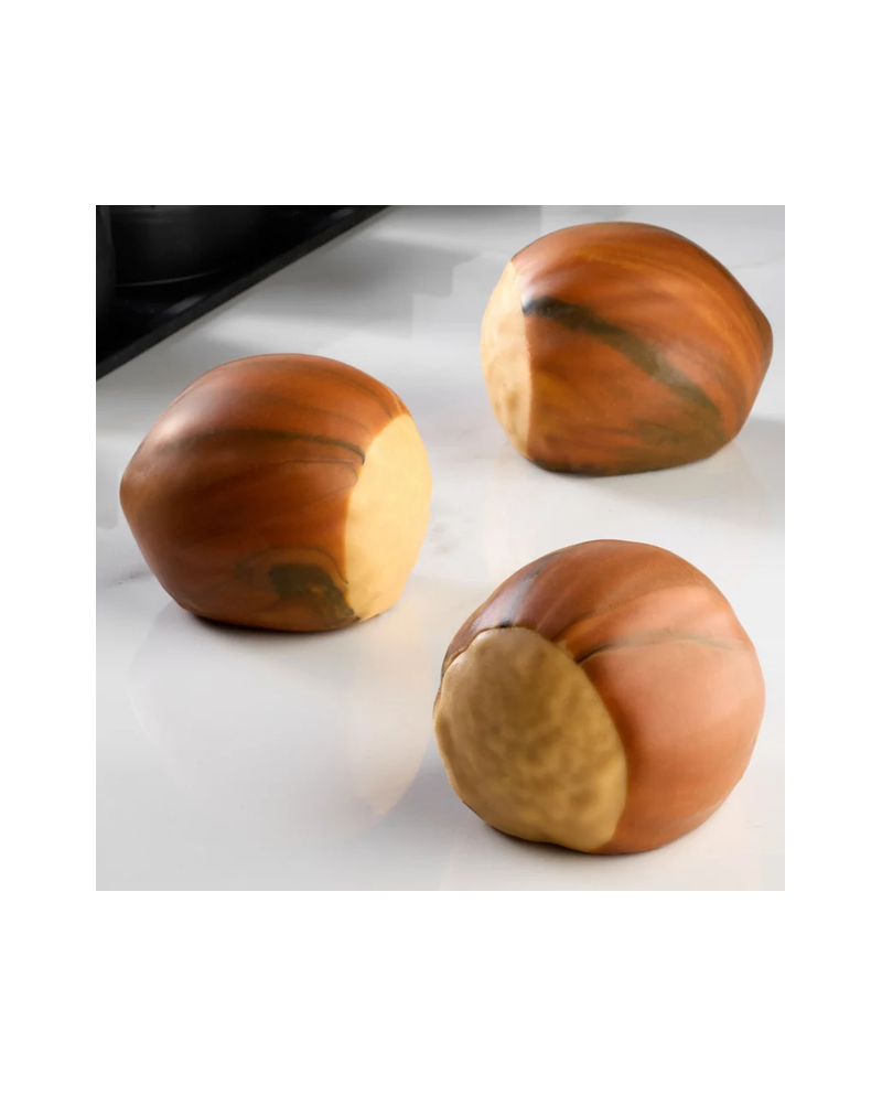 Plaque moule trompe l'oeil noisette