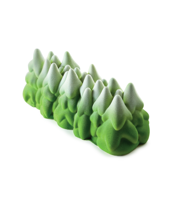 Moule buche silicone sapins enneiges