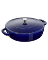Sauteuse ronde fonte bleu intense 280 mm