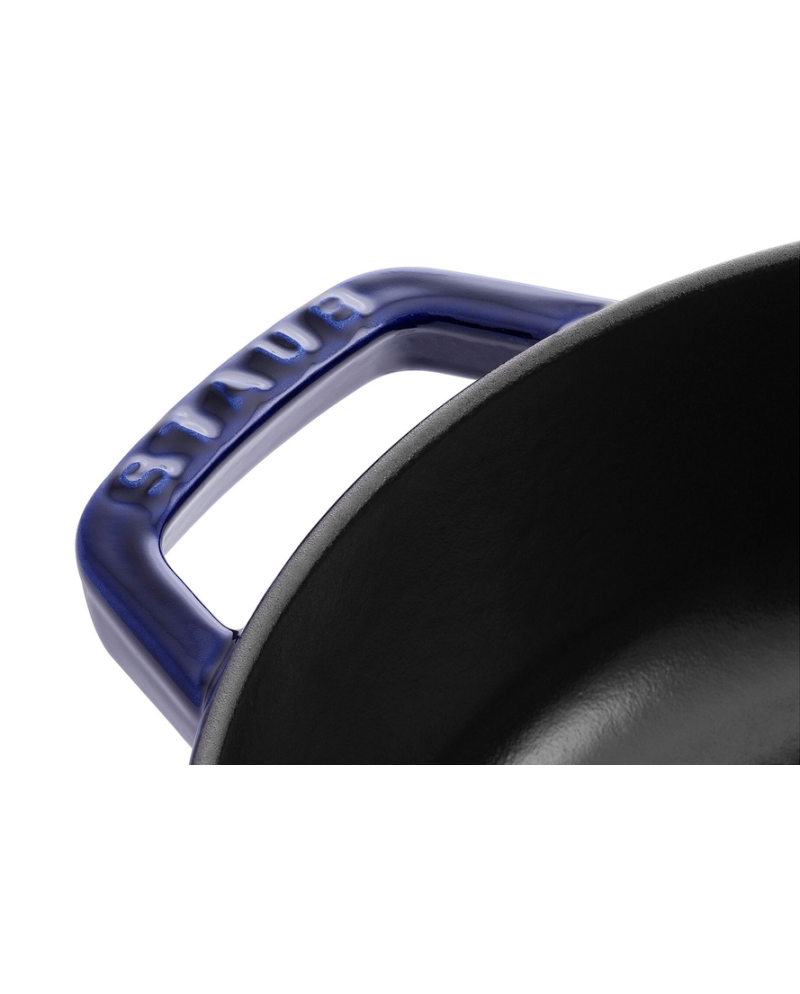 Sauteuse ronde fonte bleu intense 280 mm
