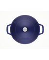 Sauteuse ronde fonte bleu intense 280 mm