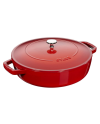 Sauteuse ronde fonte cerise 280 mm