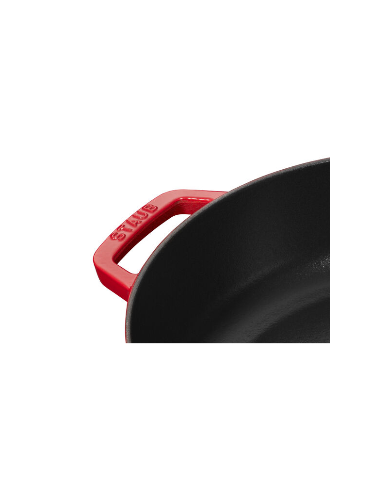 Sauteuse ronde fonte cerise 280 mm
