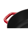 Sauteuse ronde fonte cerise 280 mm