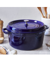 Cocotte ronde fte bleu intense 280 mm