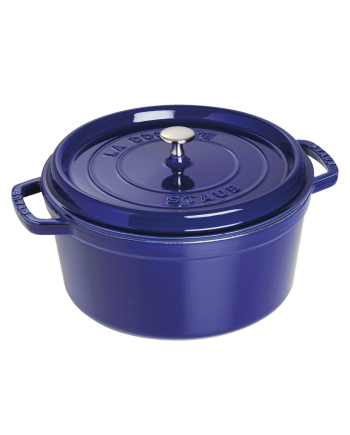 Cocotte ronde fte bleu intense 280 mm