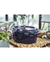 Cocotte ovale fonte bleu intense 310 mm