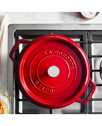 Cocotte ronde fte cerise 240 mm