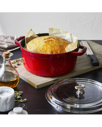 Cocotte ronde fte cerise 240 mm