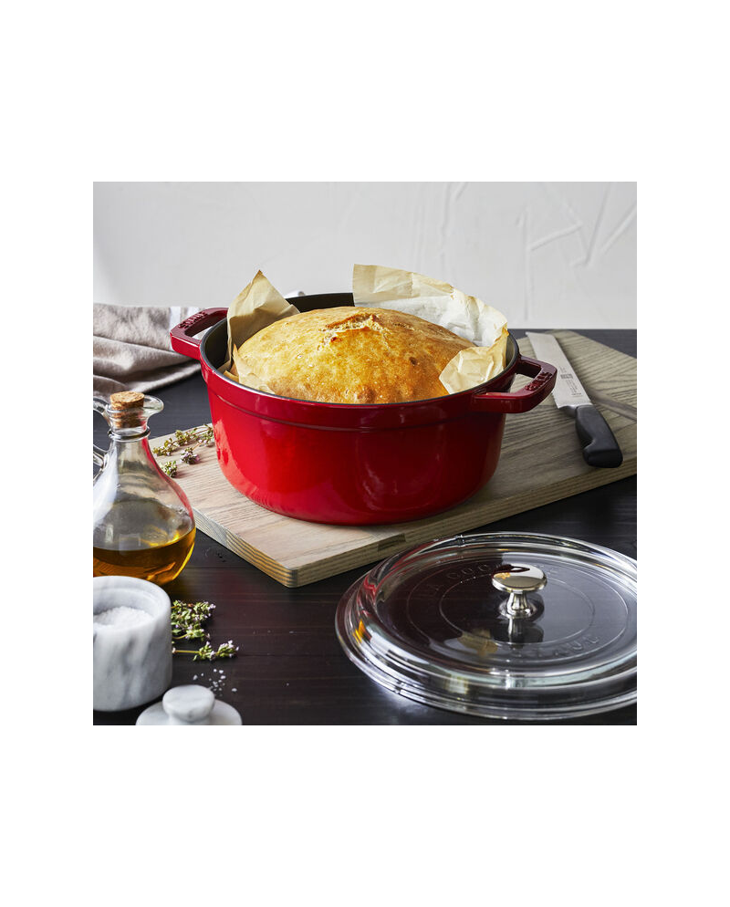 Cocotte ronde fte cerise 240 mm