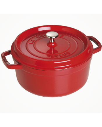 Cocotte ronde fonte cerise 260 mm