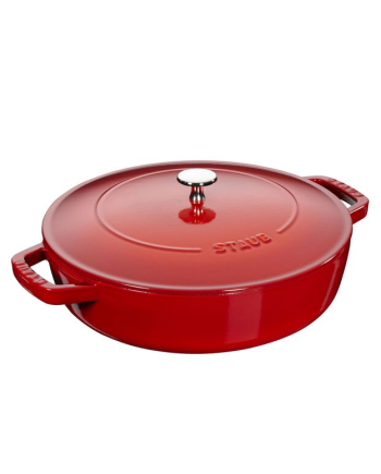 Sauteuse ronde fonte cerise 240 mm