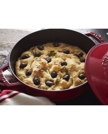 Sauteuse ronde fonte cerise 240 mm