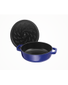 Sauteuse ronde fonte bleu intense 240 mm