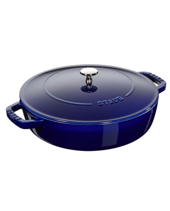 Sauteuse ronde fonte bleu intense 240 mm
