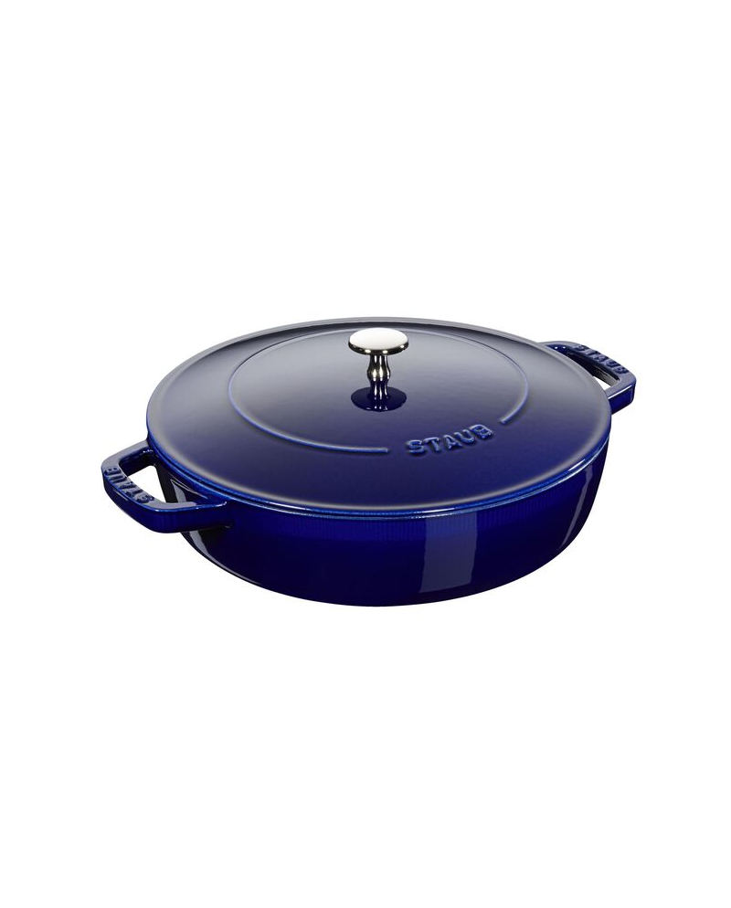 Sauteuse ronde fonte bleu intense 240 mm