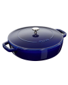 Sauteuse ronde fonte bleu intense 240 mm