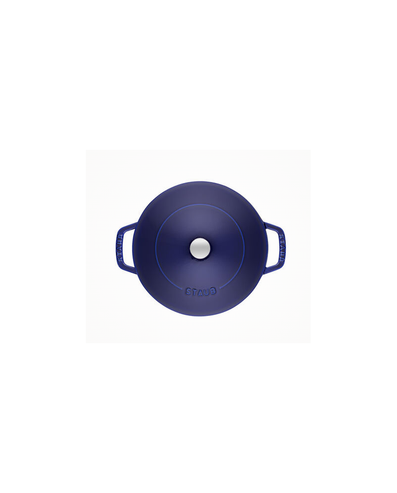 Sauteuse ronde fonte bleu intense 240 mm