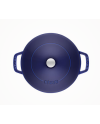 Sauteuse ronde fonte bleu intense 240 mm