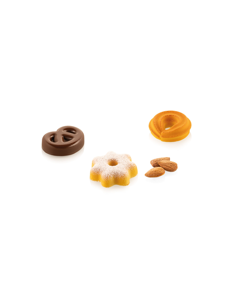 Moule silicone Danish cookies XS