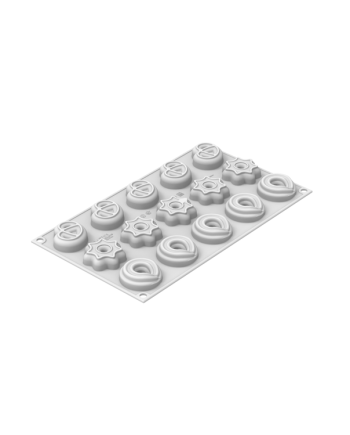 Moule silicone Danish cookies XS