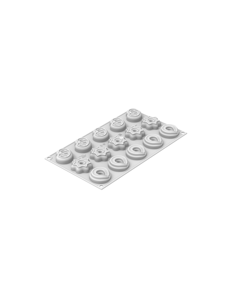Moule silicone Danish cookies XS