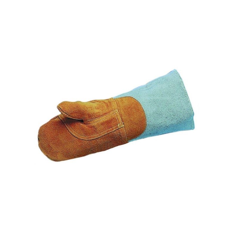 Paire de moufle de protection anti-chaleur en cuir