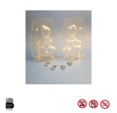 Moule lapin avec carotte 185 mm par 2