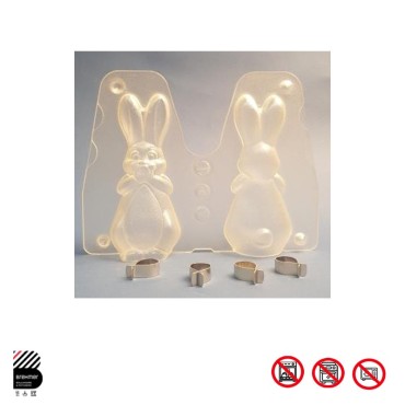 Moule lapin Porthos par 2 - photo 3