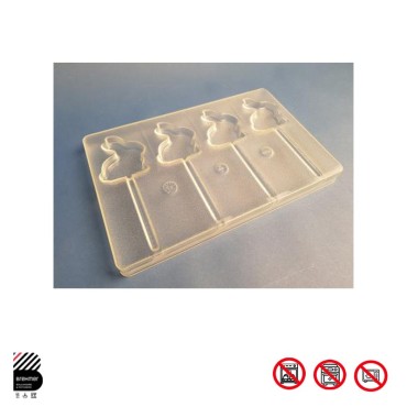 Plaque sucettes lapins assis