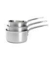 Lot de casserole inox Prim’Appety 140-160-180-200 mm