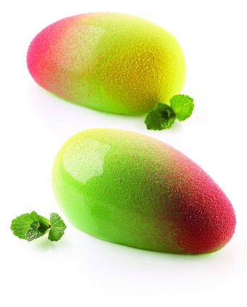 Moule Silikomart  6 mangues 93x57xh42 mm - 130 ml