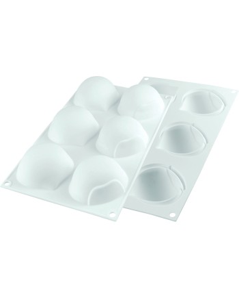 Moule Silikomart 6 marrons 72x74,5xh39,5 mm - 6x 110 ml