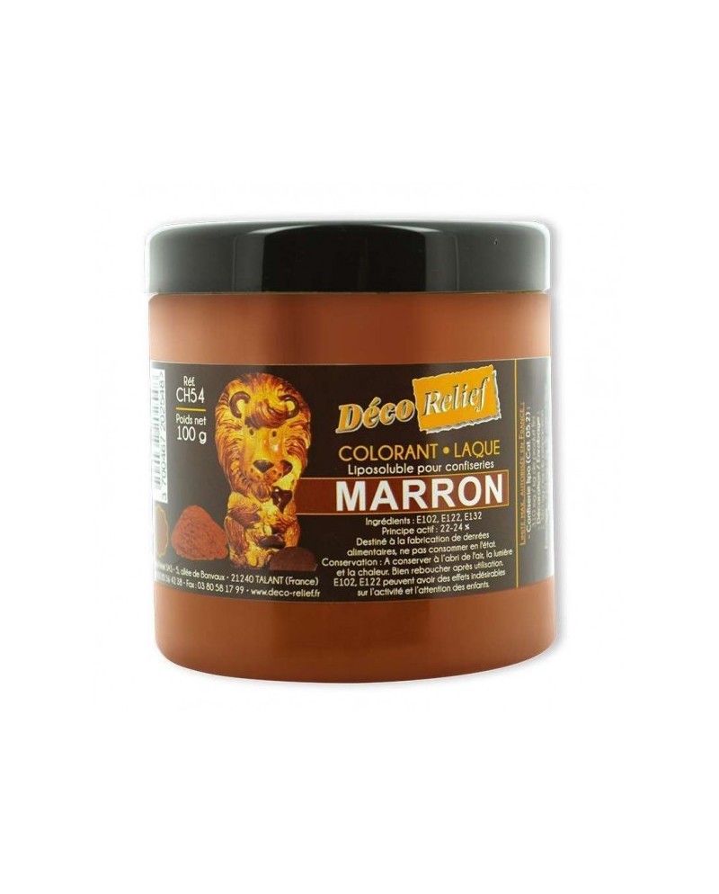 Colorant alimentaire liposoluble marron 100g