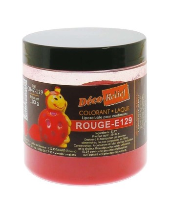 Colorant alimentaire liposoluble rouge E129 100g