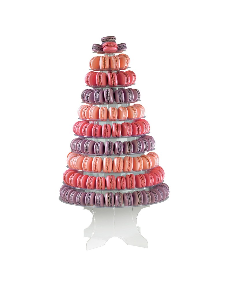 Pyramide à macarons Ø330 mm Ht 450 mm