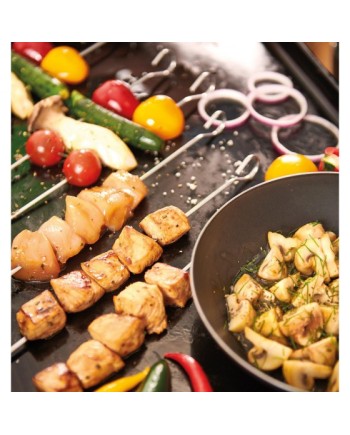 Paquet de 10 brochettes en inox