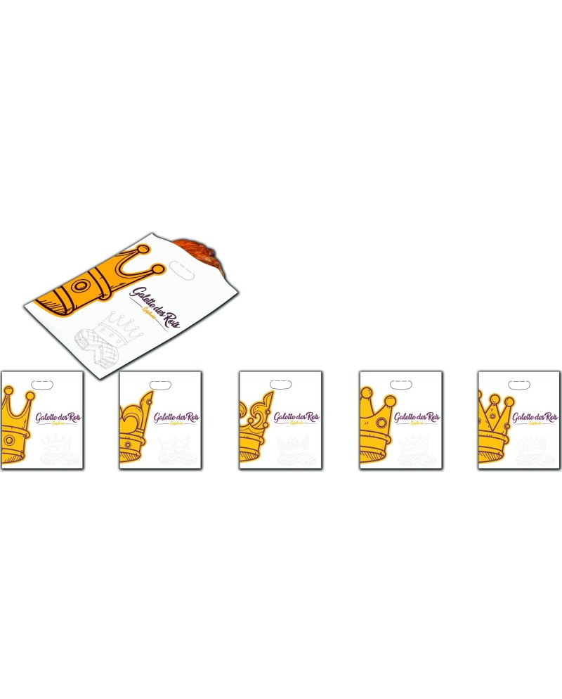 Sac galette ingraissable "les rois" par 100