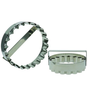 Découpoir  pithiviers grosse cannelure inox