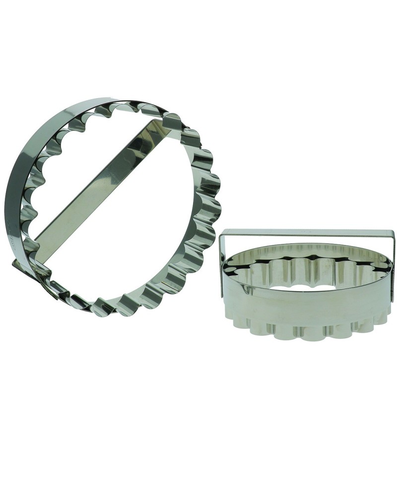 Découpoir  pithiviers grosse cannelure inox