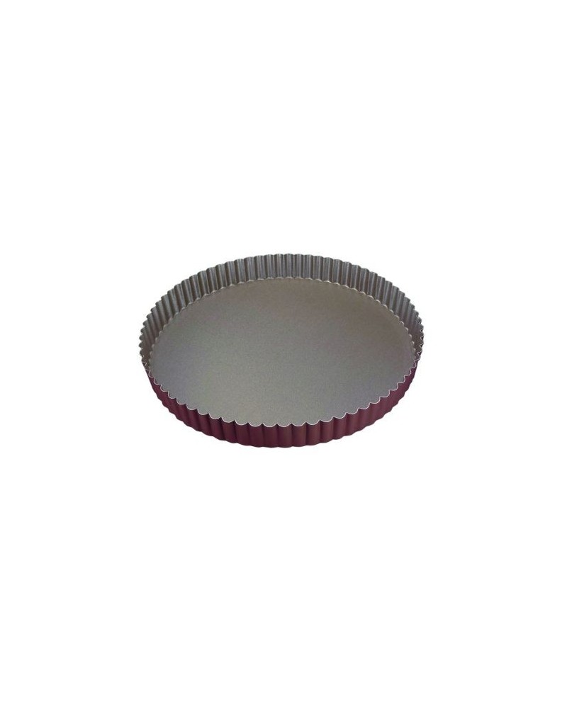 Tourtière cannelée anti adhésive fond fixe Ht 25 mm