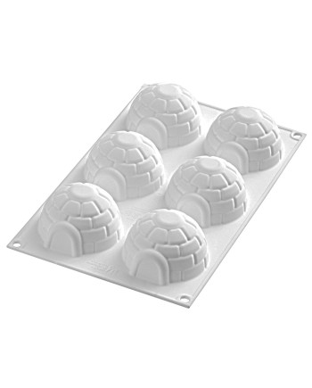 Moule silicone 6 Igloos 75x70x42 mm - 115 ml