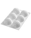 Moule silicone 6 Igloos 75x70x42 mm - 115 ml