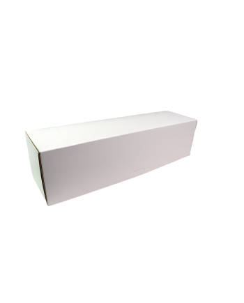 Paquet de 25 boites à bûches blanches Ht 130 mm