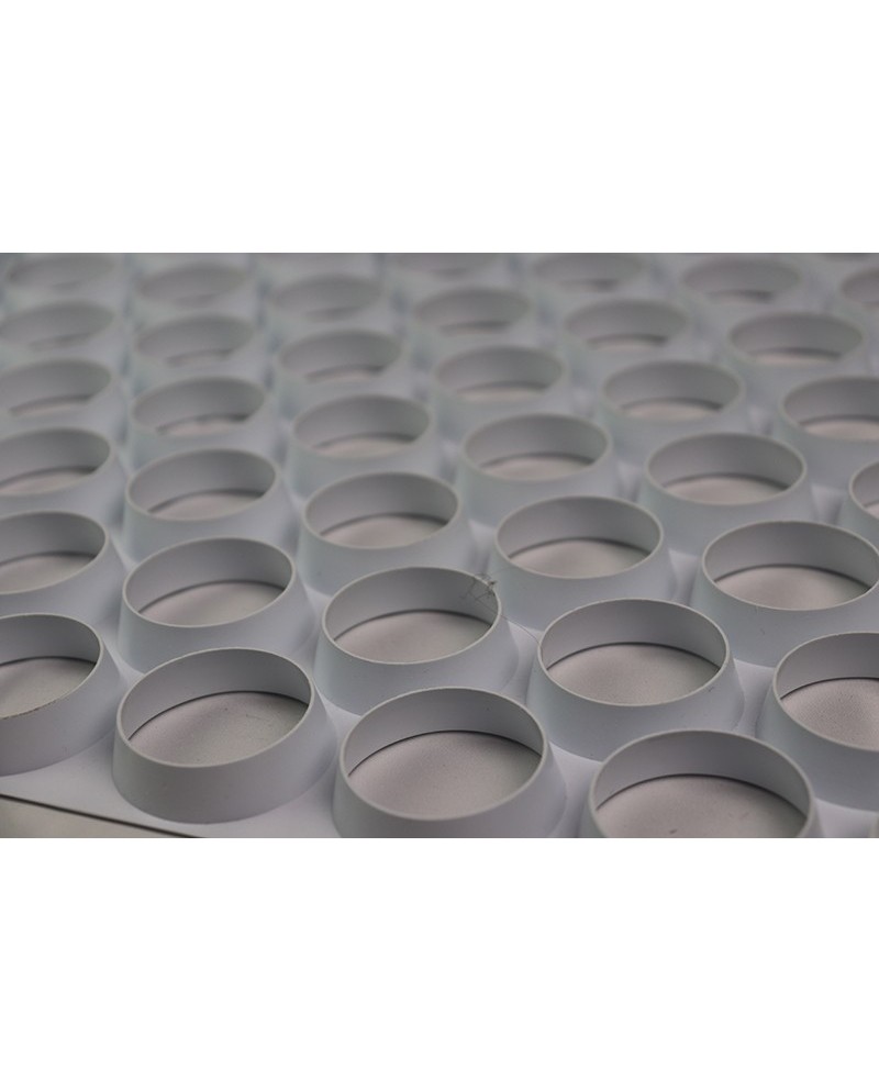 Plaque découpoirs 600x400 mm ronds cannelés