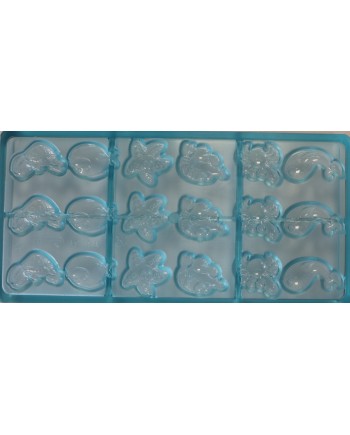 Plaque 3 x 6 fritures de mer - 5 gr