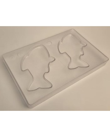 Plaque 2 tablettes poissons 160 x 97 x 10 mm