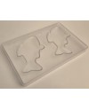 Plaque 2 tablettes poissons 160 x 97 x 10 mm
