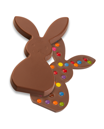 Plaque lapins debout 168 x 98 x 10.5 mm