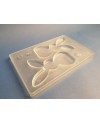 Plaque lapins debout 168 x 98 x 10.5 mm